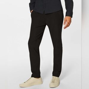 Lululemon Commission Pant Slim Warpstreme 34" Black Pants Mens Size 30 Active